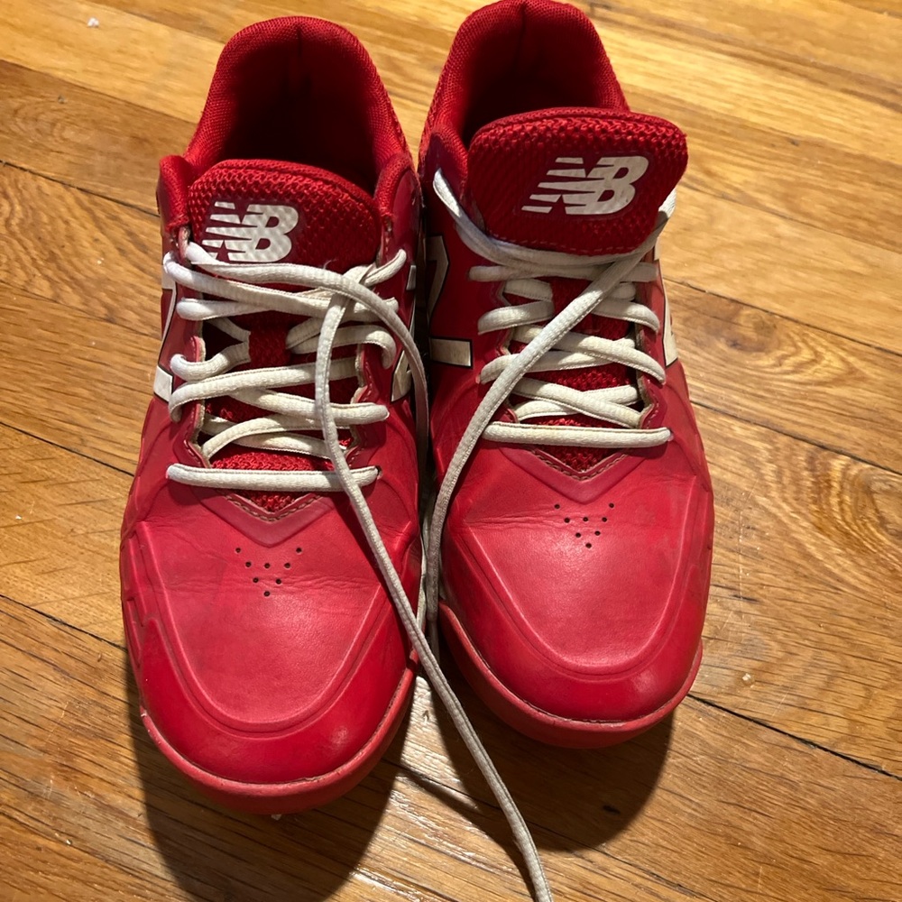New Balance Red Cleats